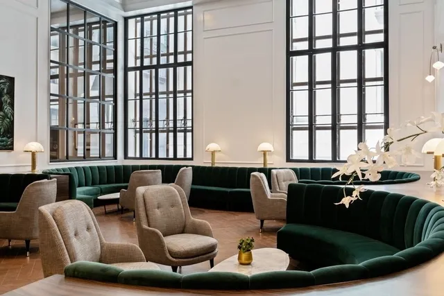 a room with gym equipment