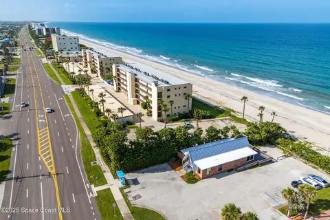 a view of an ocean and beach