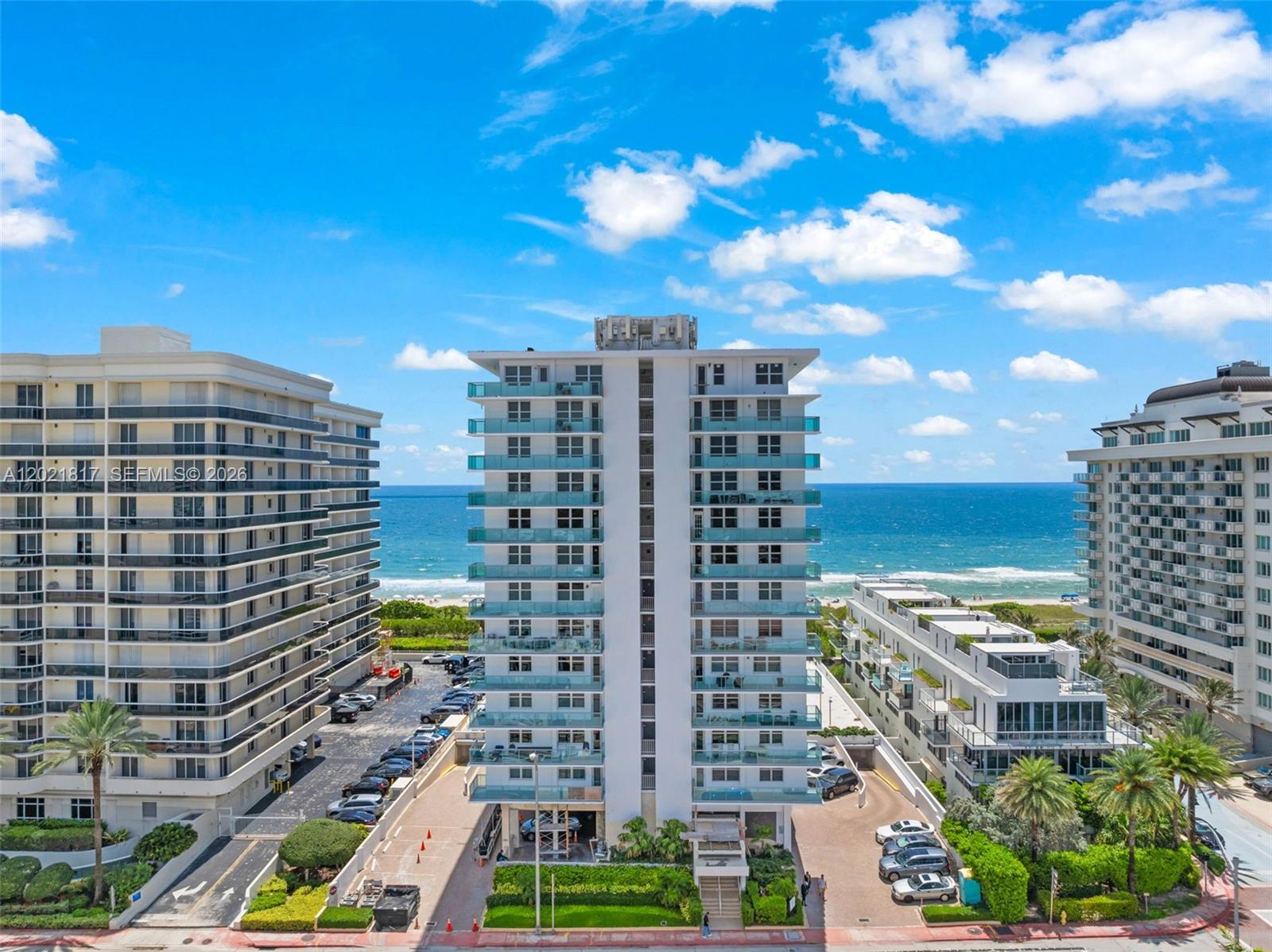 9511 Collins Avenue, Unit 1202 Surfside, FL 33154 - Photo 16 of 16 a city view with tall buildings