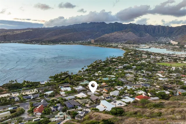 a view of lake and mountain