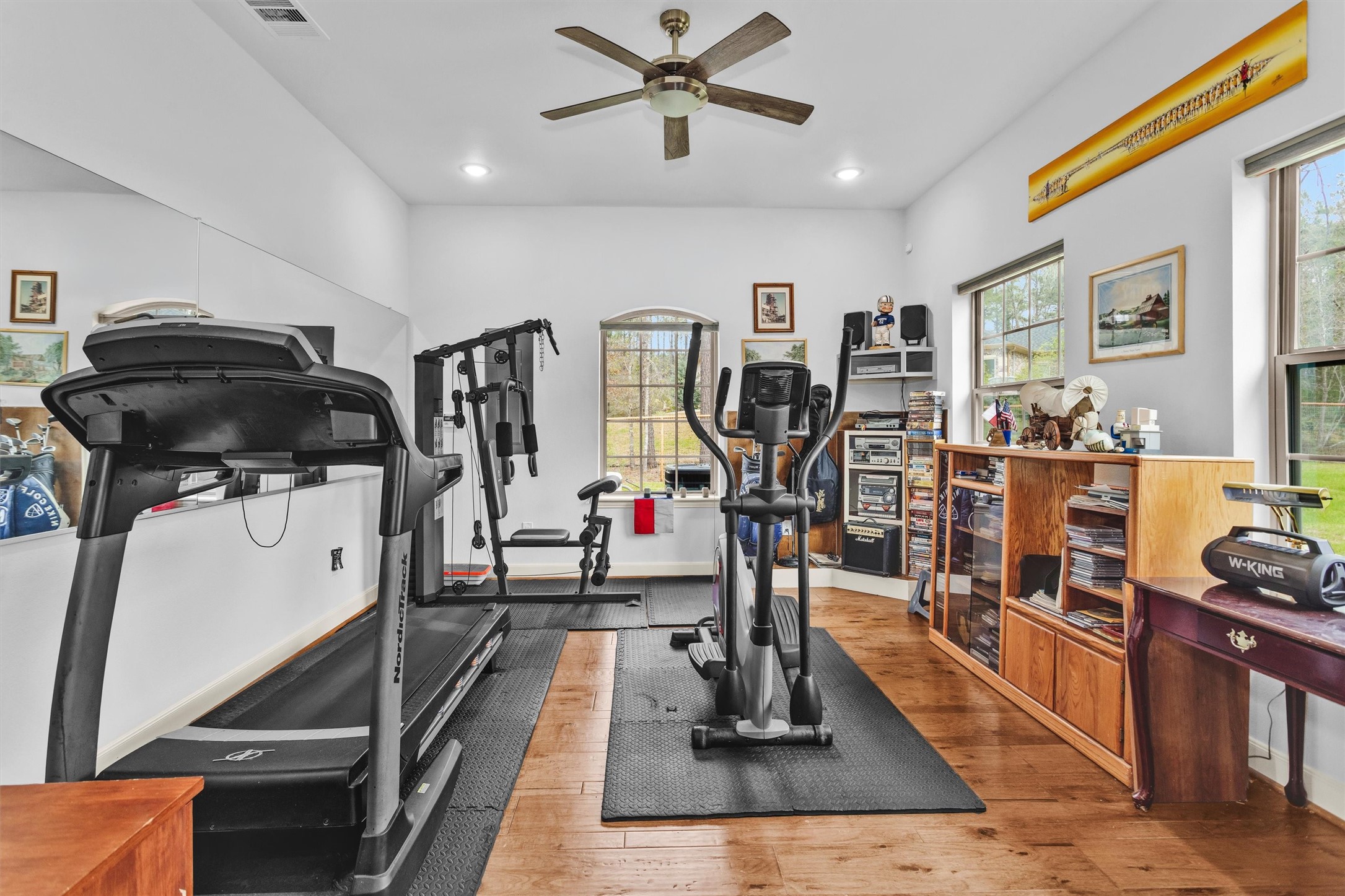 264 Grey Feather Road Huntsville, TX 77340 - Photo 15 of 31 a view of a room with gym equipment