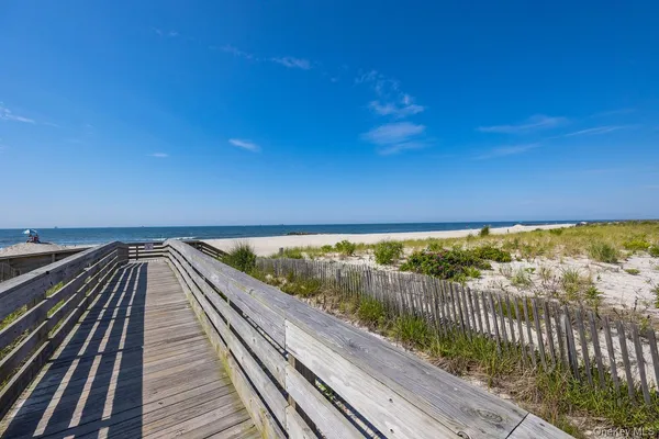 a view of beach and ocean