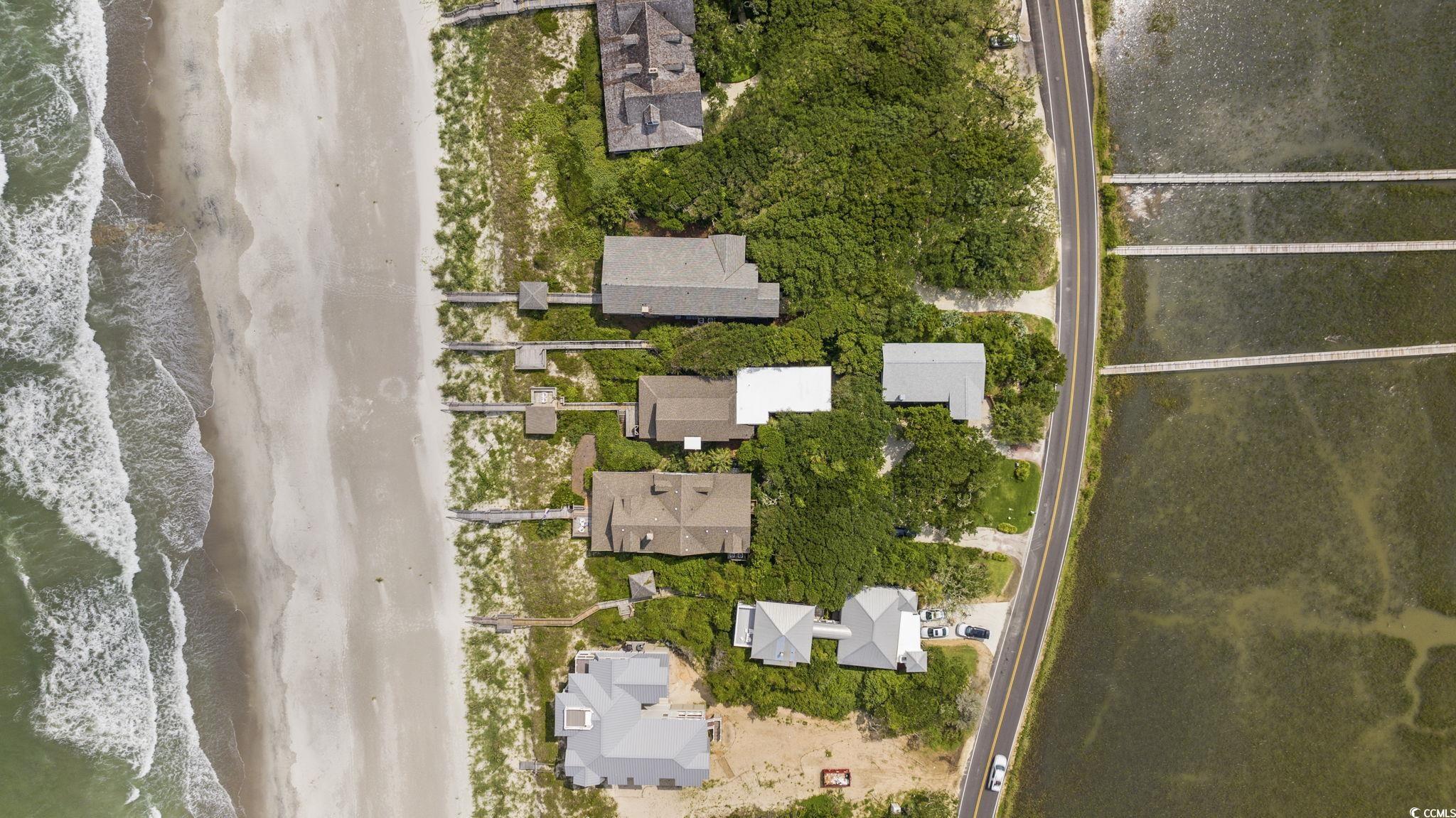 496 Myrtle Avenue Pawleys Island, SC 29585 - Photo 40 of 40 Bird's eye view featuring a water view