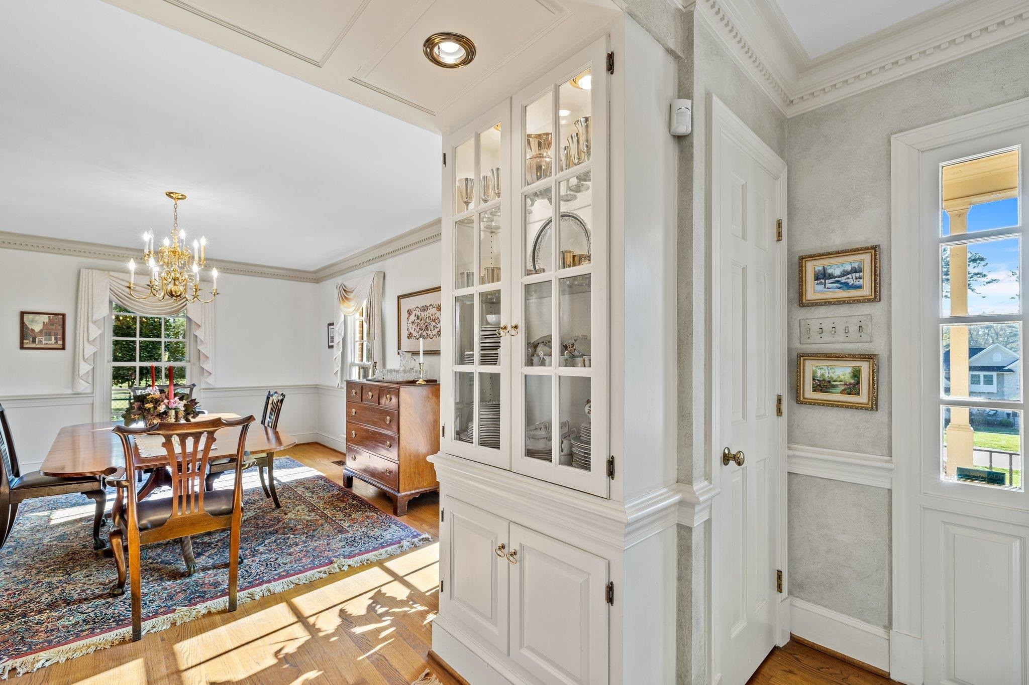 3608 Dover Road Durham, NC 27707 - Photo 5 of 60 a view of a livingroom with furniture and chandelier