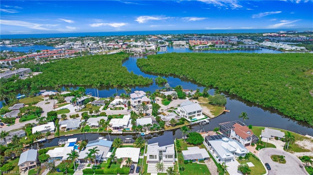 1798 Holiday Lane Naples, FL 34104 - Photo 41 of 47 Bird's eye view of a large body of water