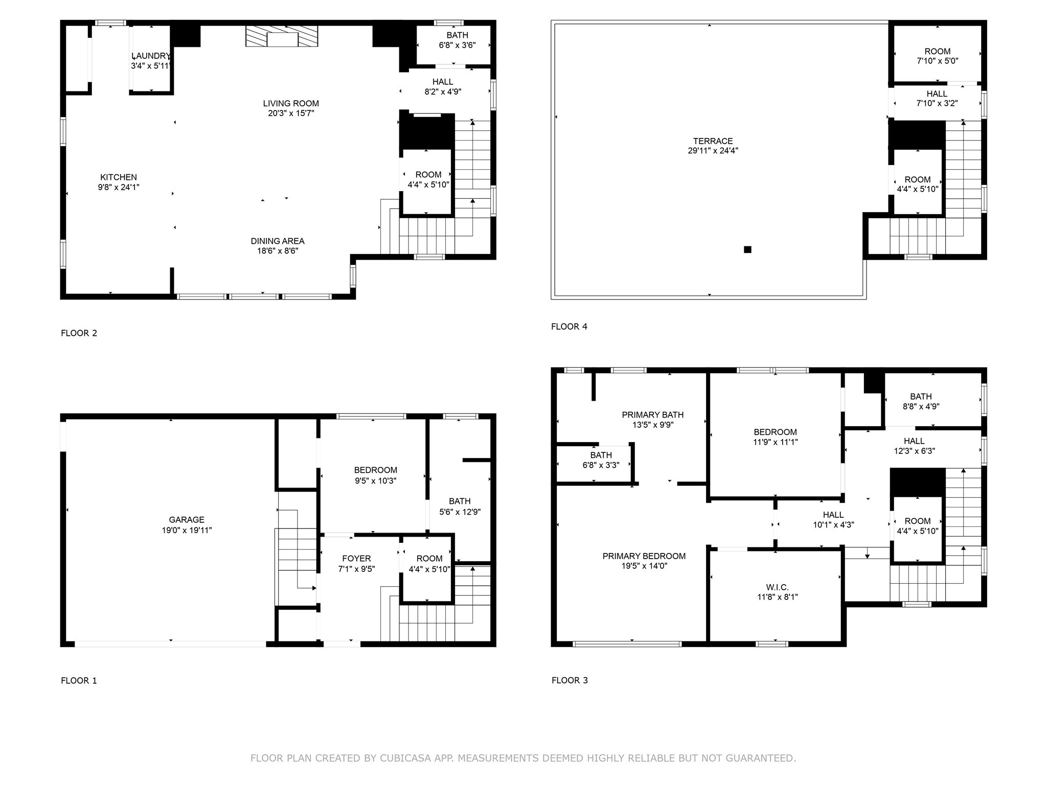 1126 West 16th Street, Unit C Houston, TX 77008 - Photo 44 of 44 a white and white photo of a floor