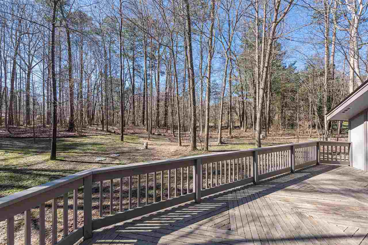 5905 Copper Trail Raleigh, NC 27606 - Photo 27 of 30 Large wooden deck off Kitchen/Breakfast area. Overlooking private backyard Deck