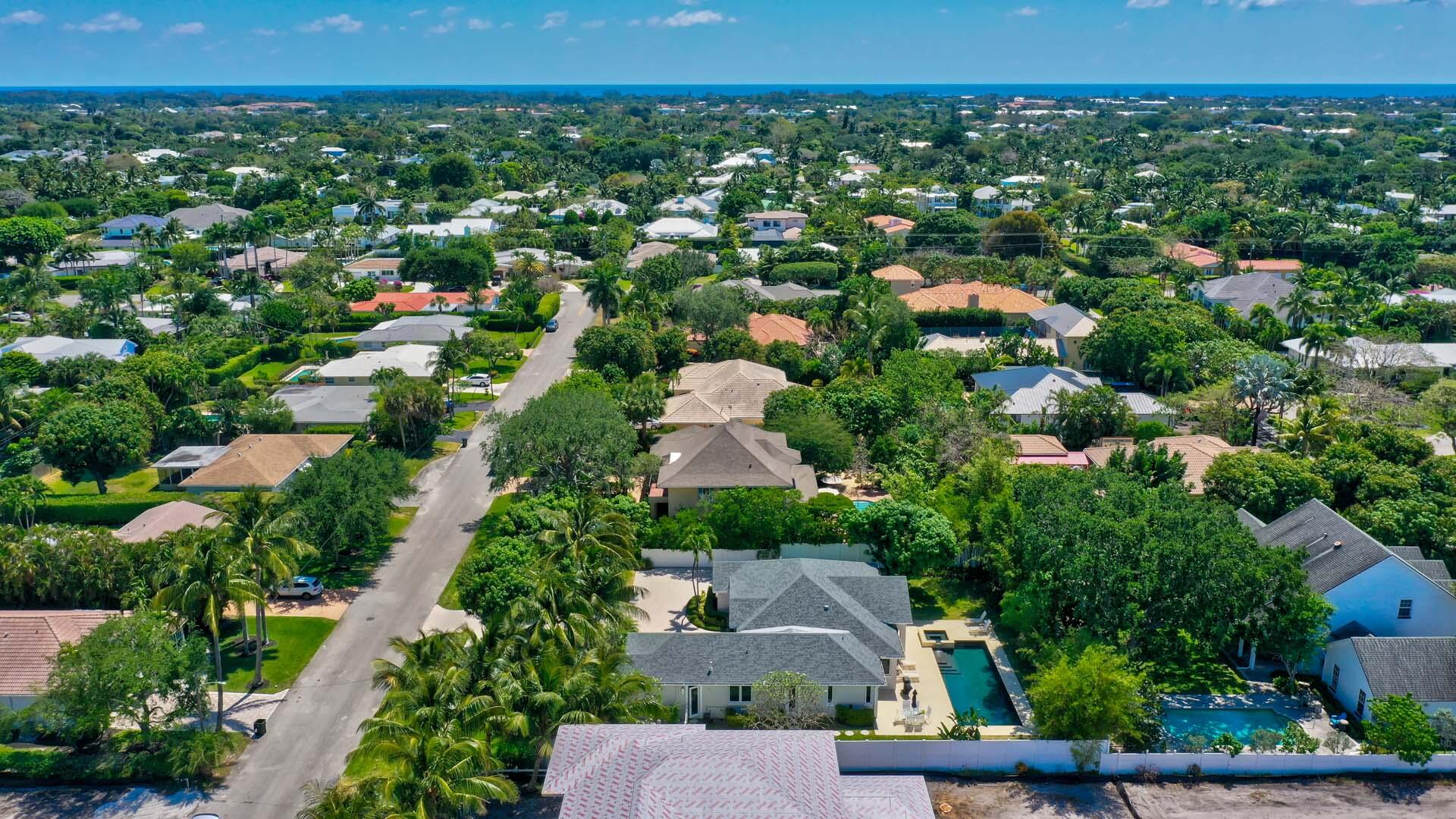 514 Northwest 13th Street Delray Beach, FL 33444 - Photo 11 of 35 an aerial view of a house with a yard