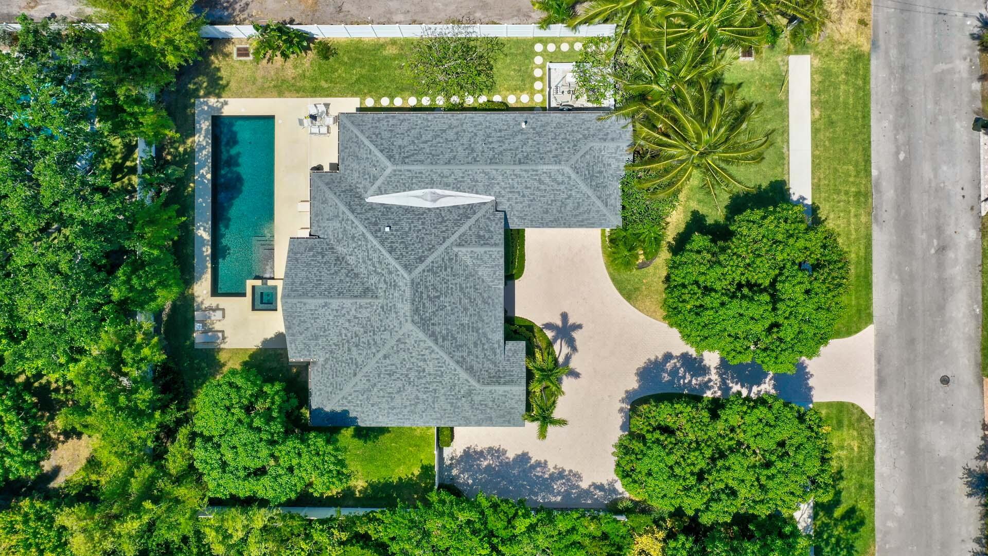 514 Northwest 13th Street Delray Beach, FL 33444 - Photo 35 of 35 an aerial view of a house with a yard and garden