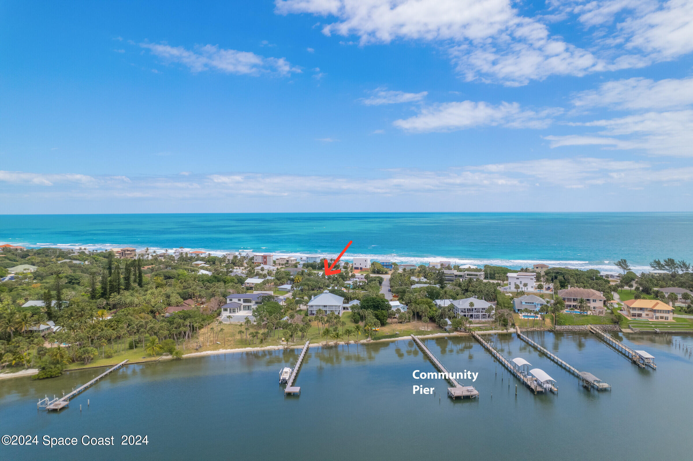 0 Winona Road Melbourne Beach, FL 32951 - Photo 4 of 27 a view of an ocean with city