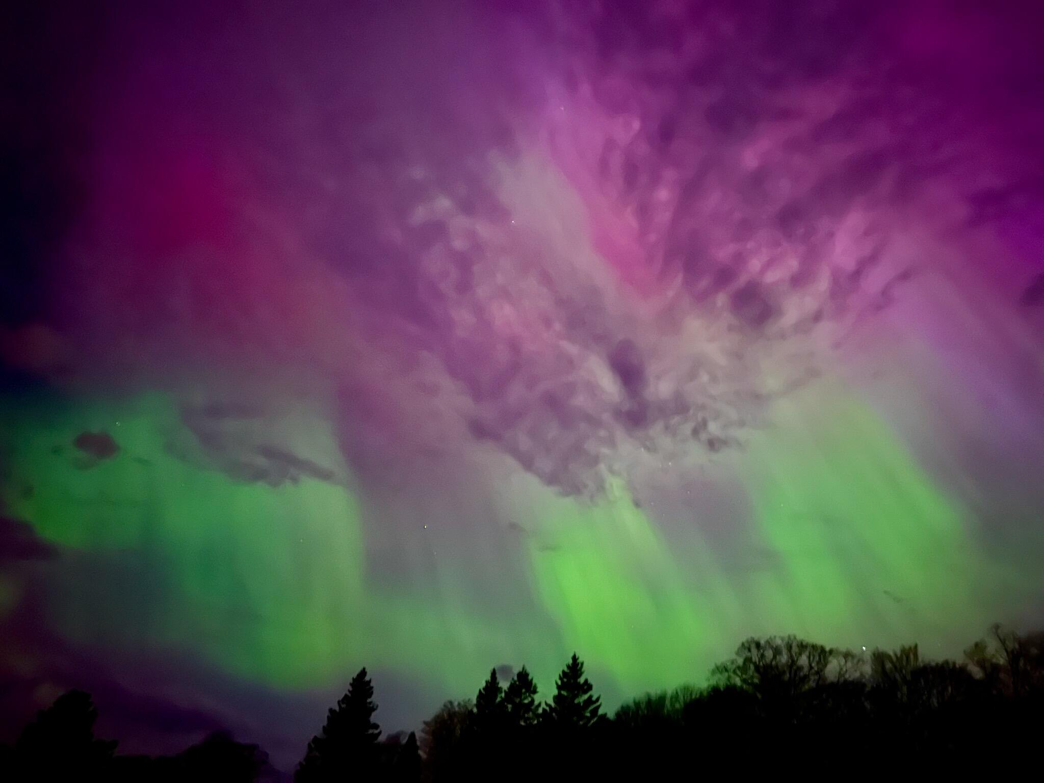 212 Long Rapids Road Alpena, MI 49707 - Photo 73 of 77 Northern Lights from the Front Yard