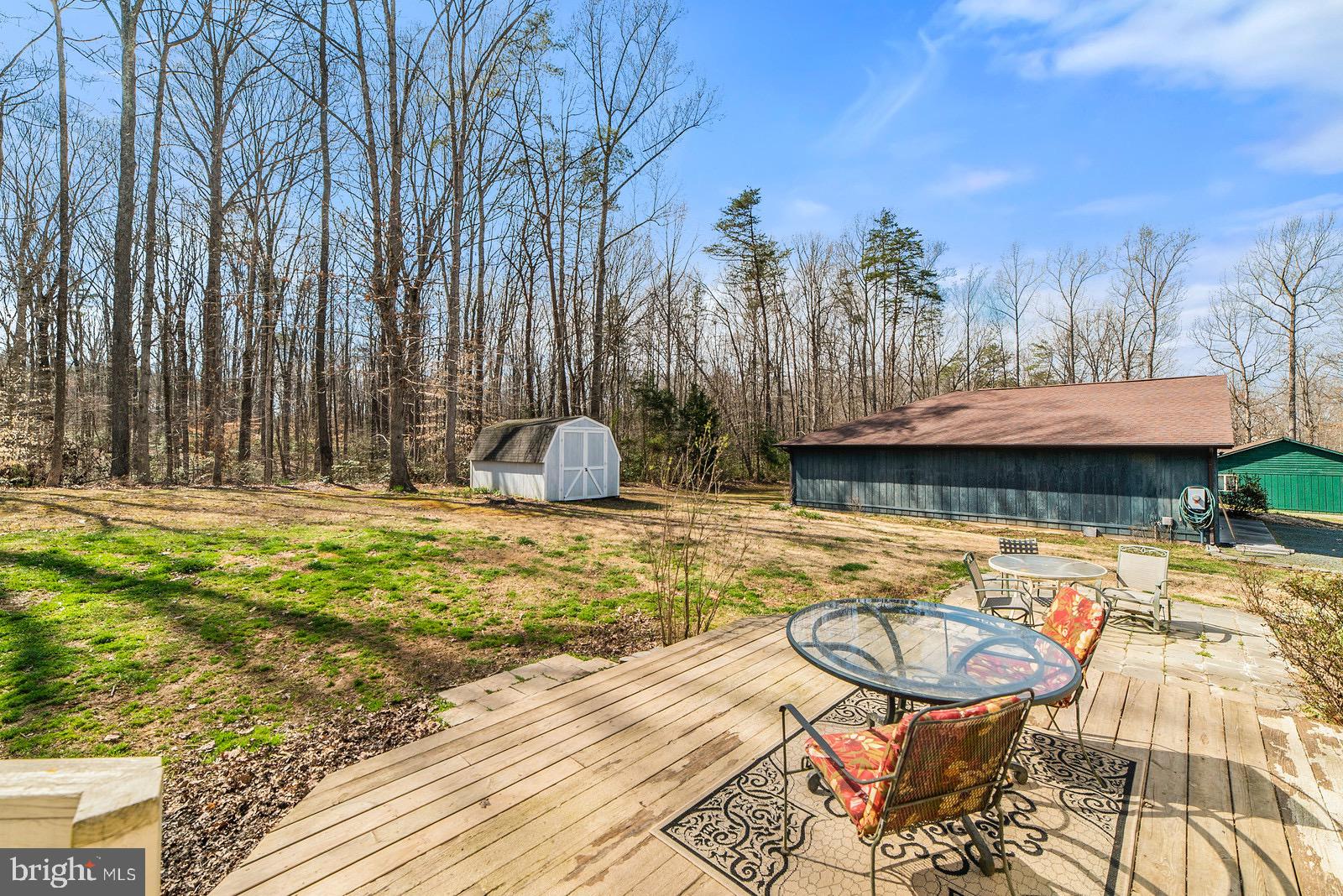 67 Ash Road Louisa, VA 23093 - Photo 36 of 66 Patio with view of storage shed