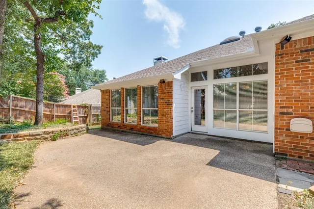 a view of a house with a outdoor space