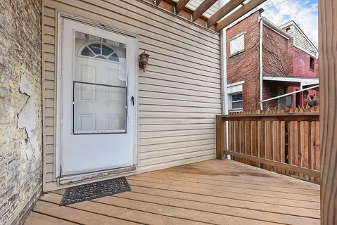 a view of a house with a door
