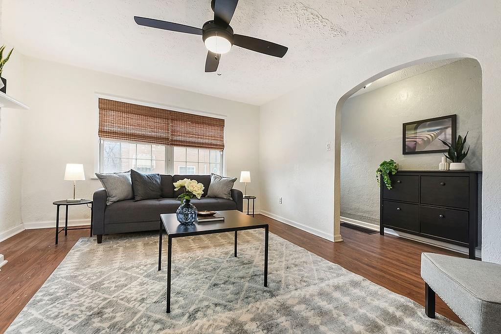 1302 Boyle Street Pittsburgh, PA 15212 - Photo 7 of 50 a living room with furniture and a flat screen tv