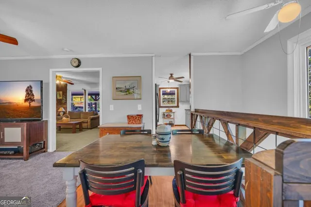 a room with furniture and window