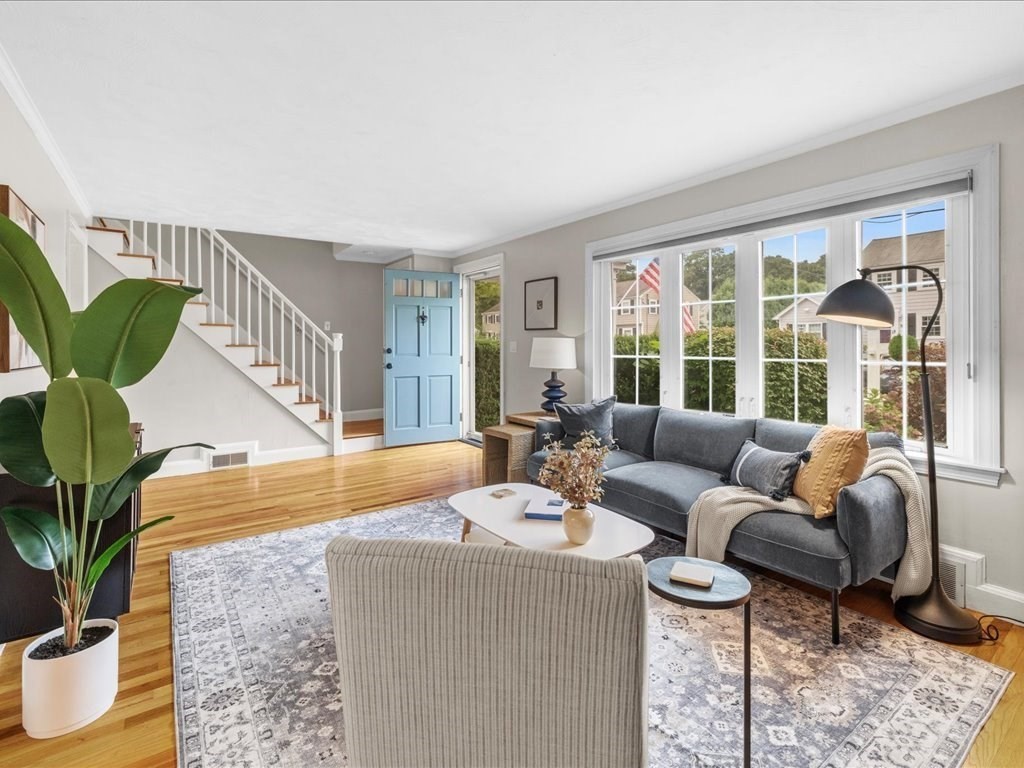 16 Lilly Lane Dedham, MA 02026 - Photo 4 of 27 a living room with furniture and a large window