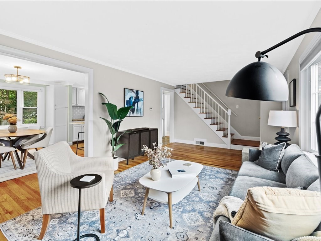 16 Lilly Lane Dedham, MA 02026 - Photo 5 of 27 a living room with furniture and wooden floor