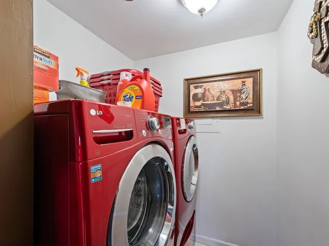 a view of balcony with wooden floor