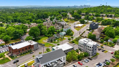 an aerial view of multiple house