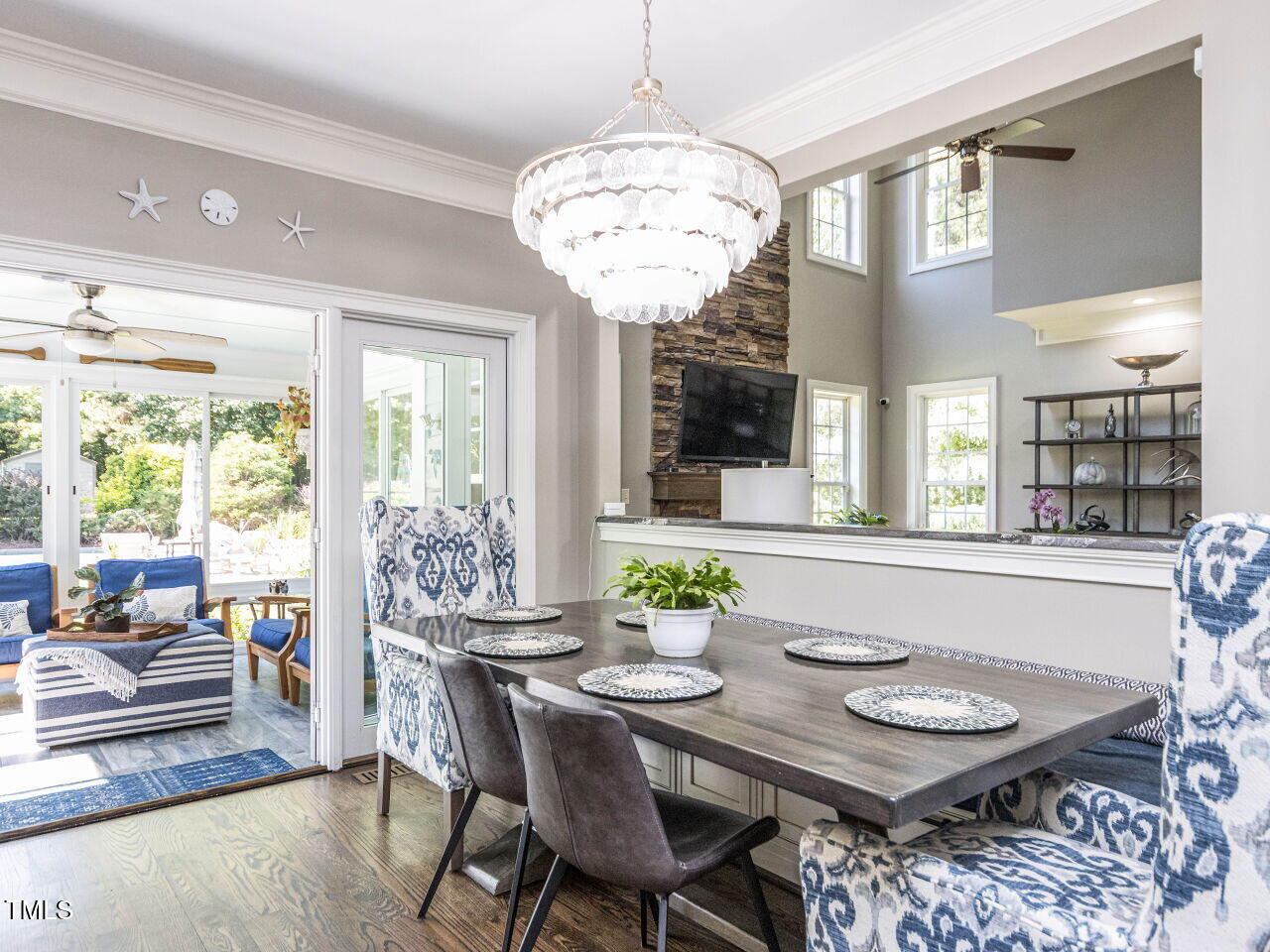 1201 Kalworth Road Wake Forest, NC 27587 - Photo 11 of 76 a view of a dining room with furniture window and outside view