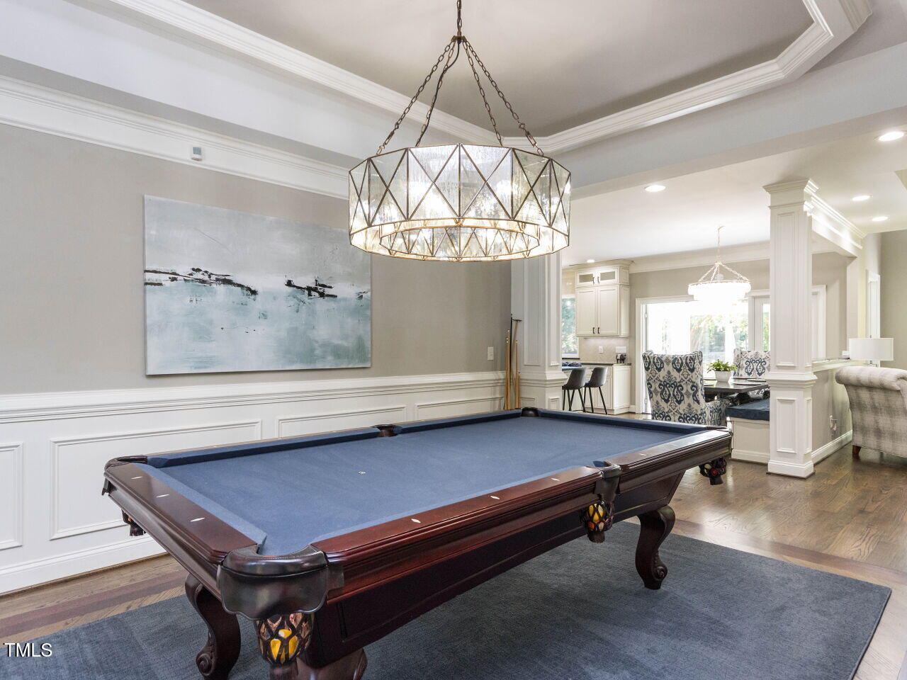 1201 Kalworth Road Wake Forest, NC 27587 - Photo 47 of 76 a room with pool table and windows