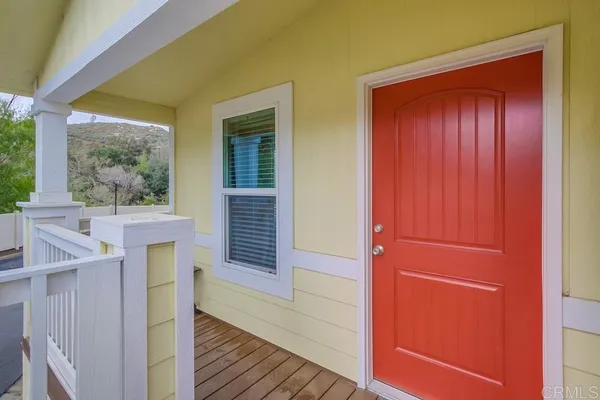 a view of front door