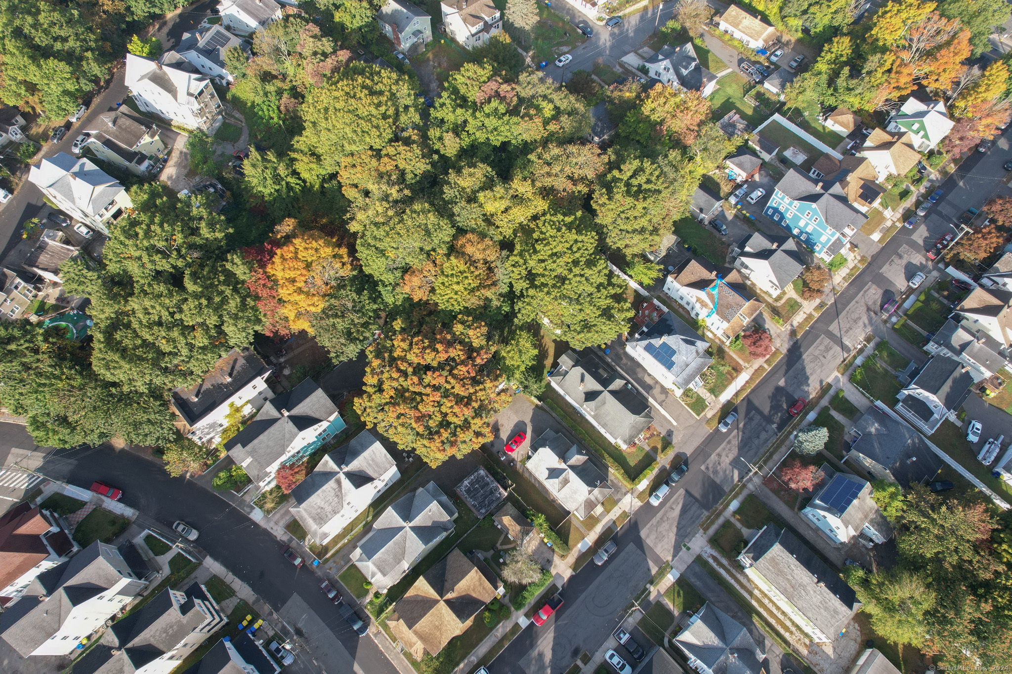 Hungerford Avenue Waterbury, CT 06705 - Photo 4 of 5 an aerial view of a city with lots of residential buildings