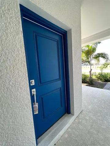 a view of front door