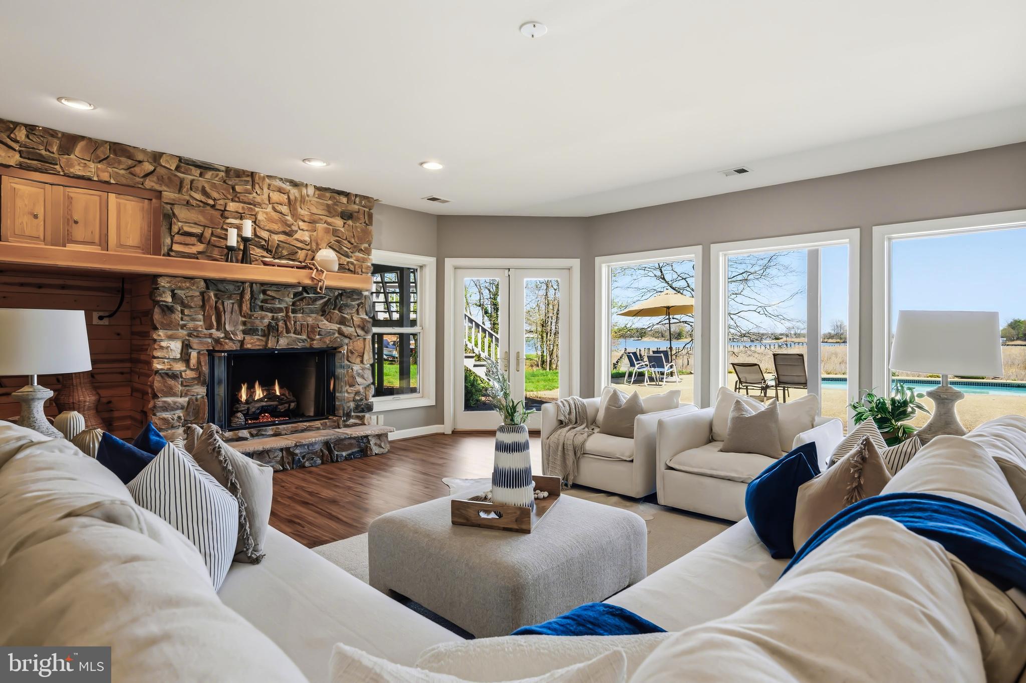 1901 Cox Neck Road Chester, MD 21619 - Photo 61 of 95 One of four fireplaces gas