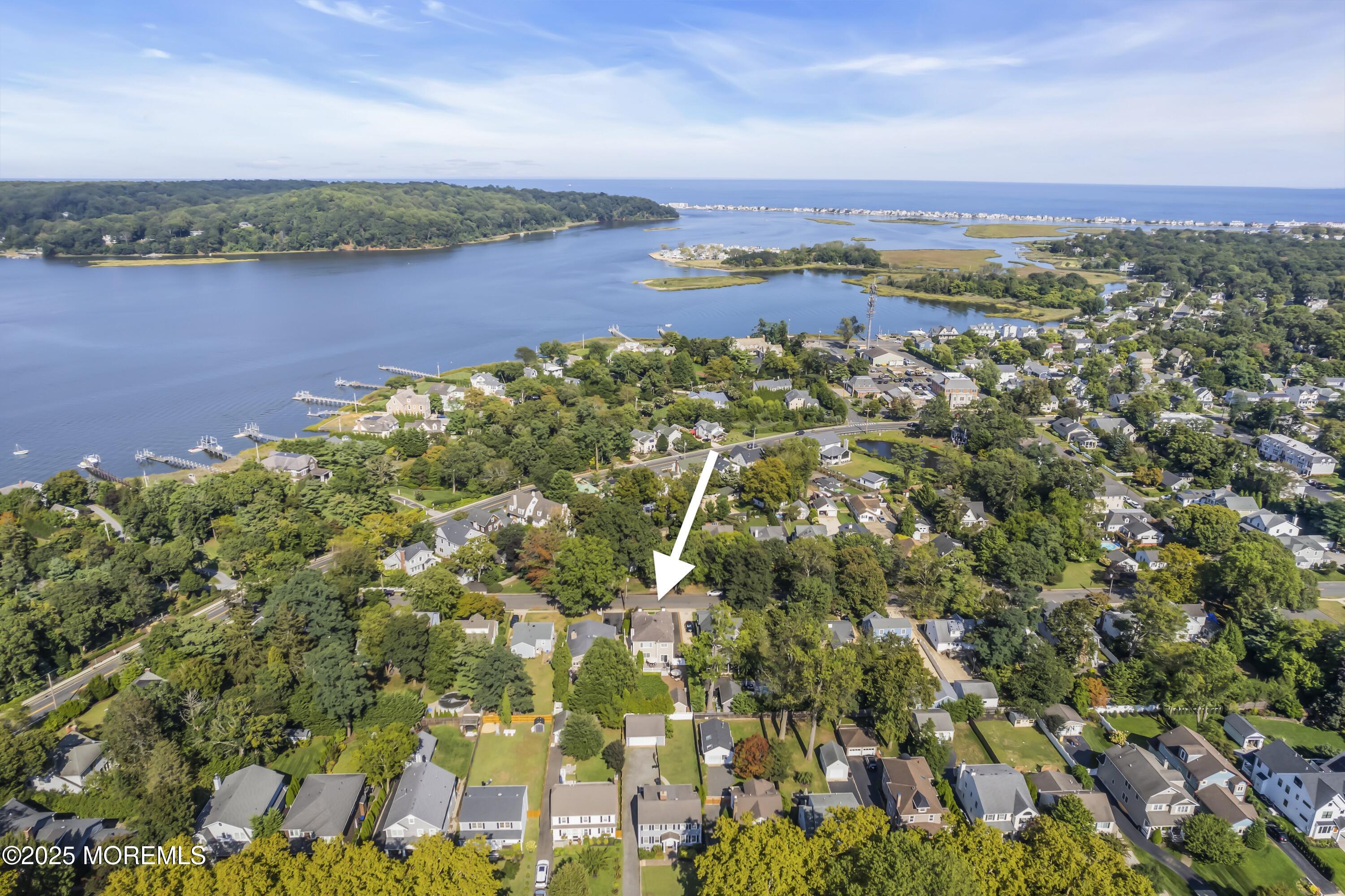 12 Forrest Avenue Rumson, NJ 07760 - Photo 33 of 55 Aerial View of Rear Of Home