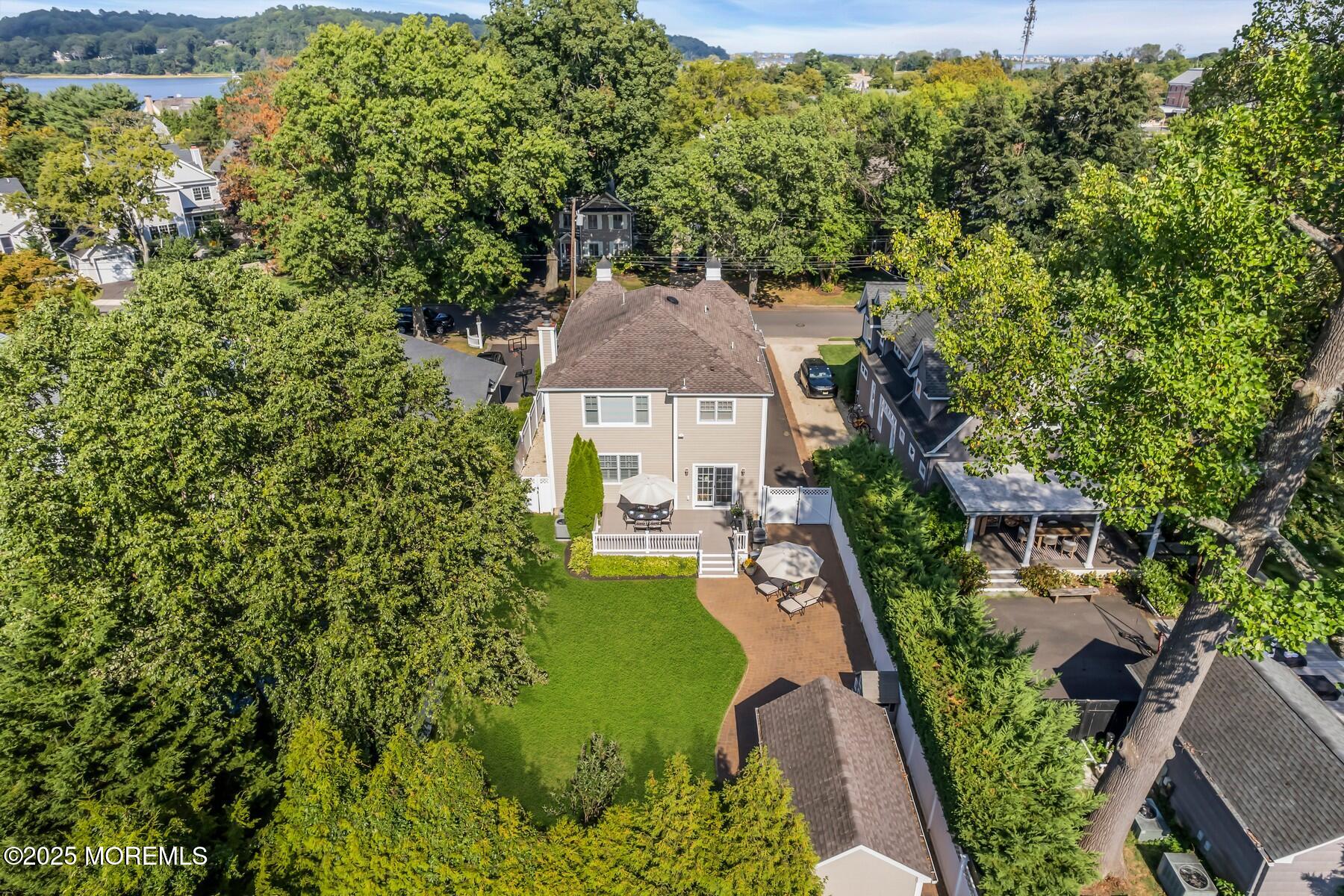 12 Forrest Avenue Rumson, NJ 07760 - Photo 54 of 55 Aerial View of Backyard