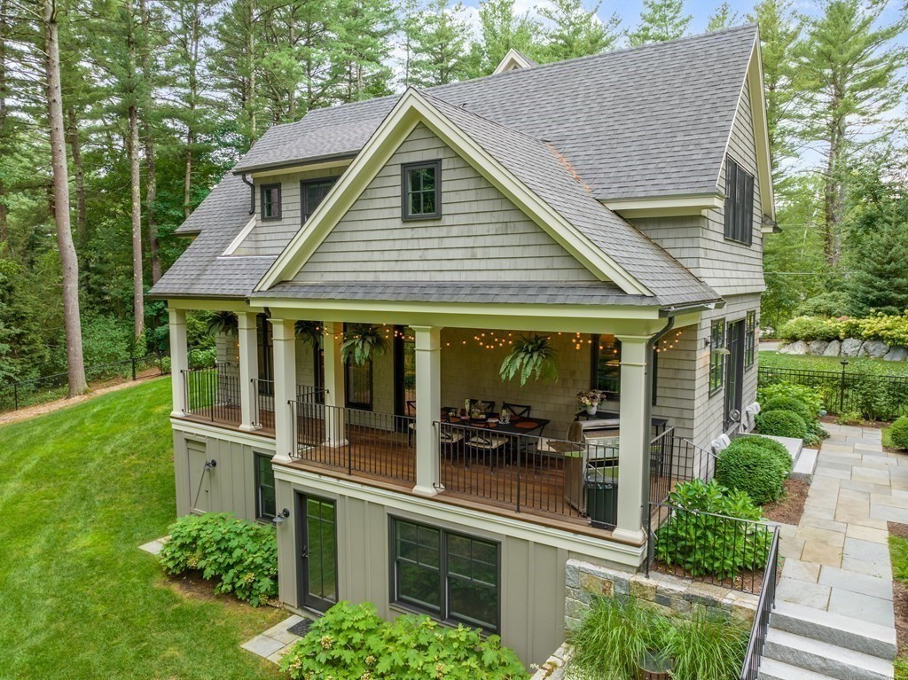 103 Conant Road Weston, MA 02493 - Photo 38 of 42 a view of house with outdoor space and sitting area