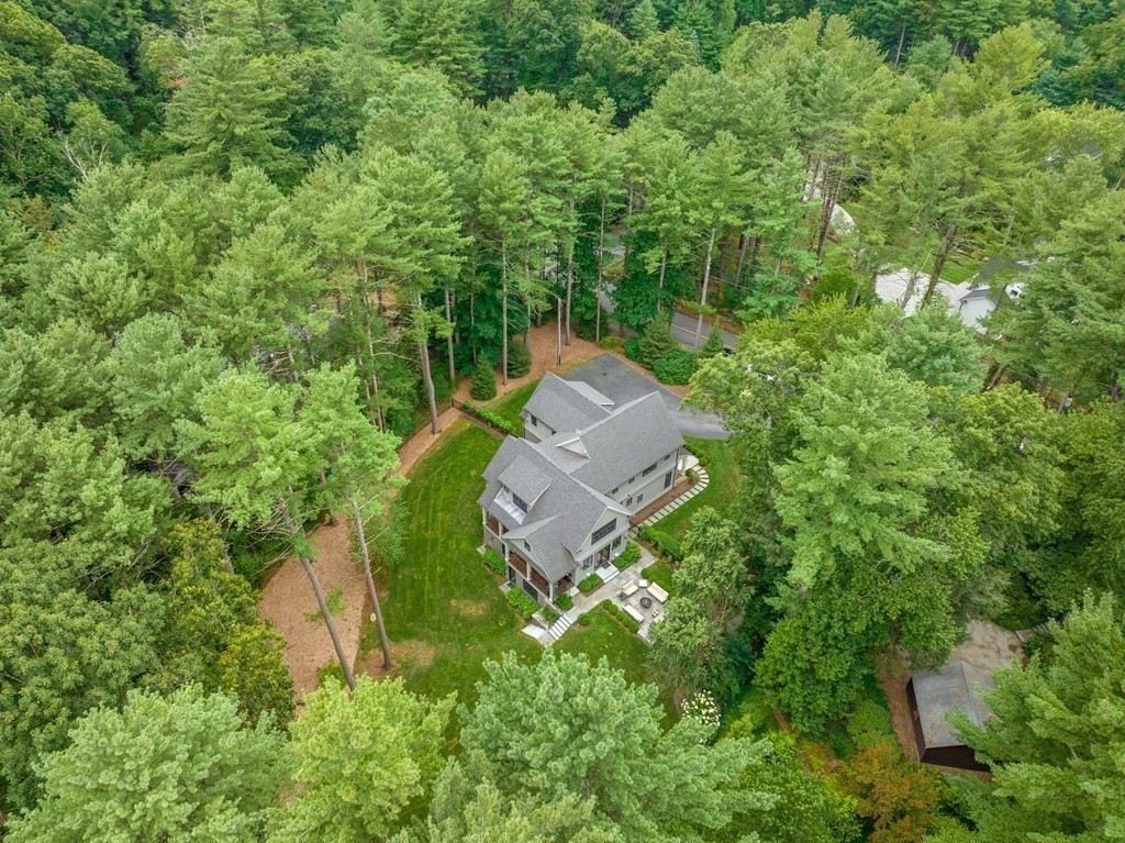 103 Conant Road Weston, MA 02493 - Photo 41 of 42 an aerial view of a house with a yard