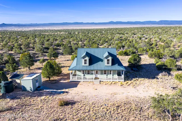 a view of a city with large trees