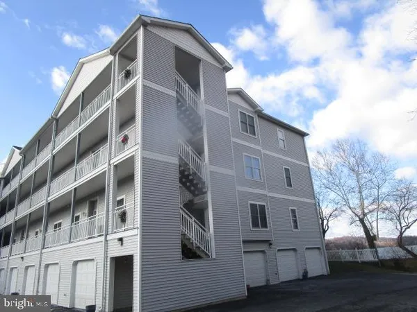 a front view of a building