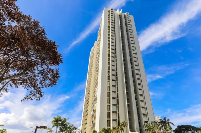 a front view of a building