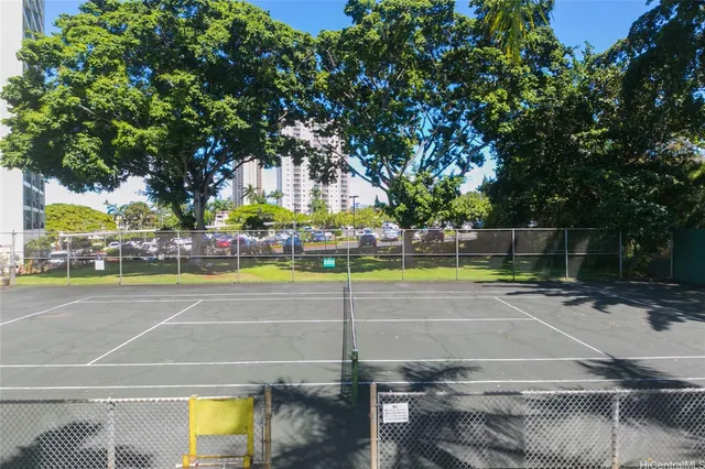 a view of a tennis court