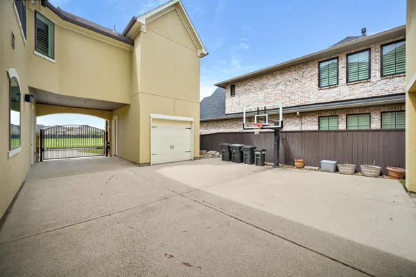 a view of a house with a patio