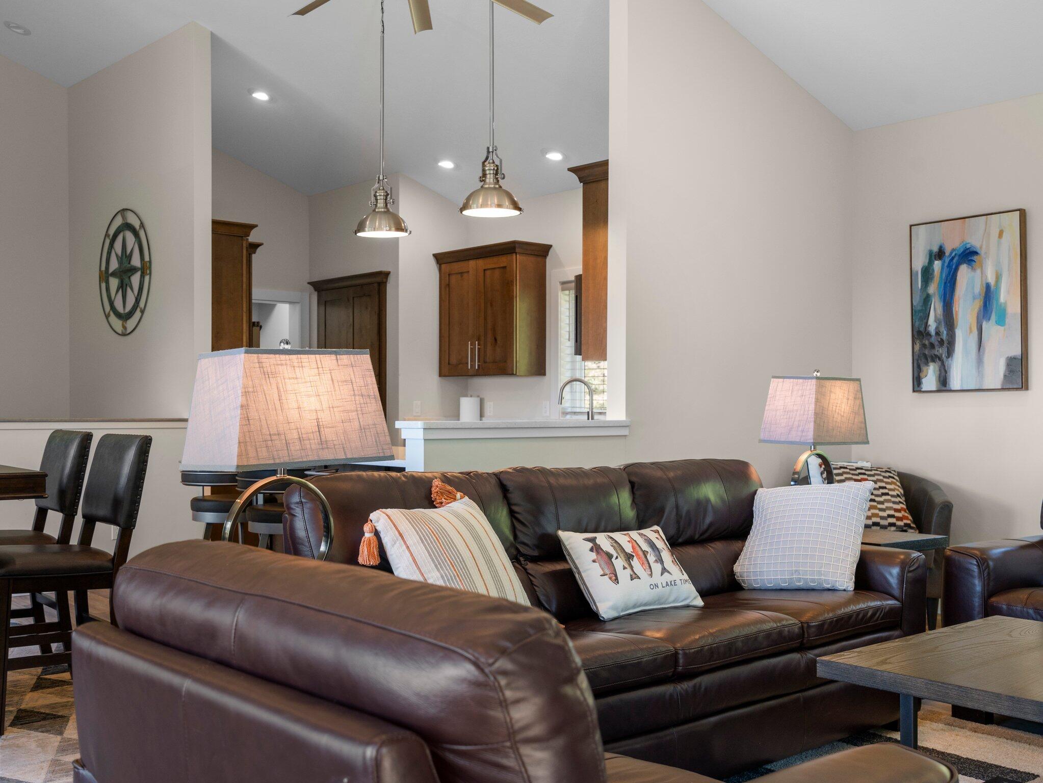 15241 Maxey Road Arcadia, MI 49613 - Photo 28 of 81 Living room looking to kitchen