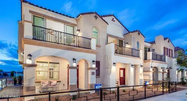 a front view of a multi story residential apartment building