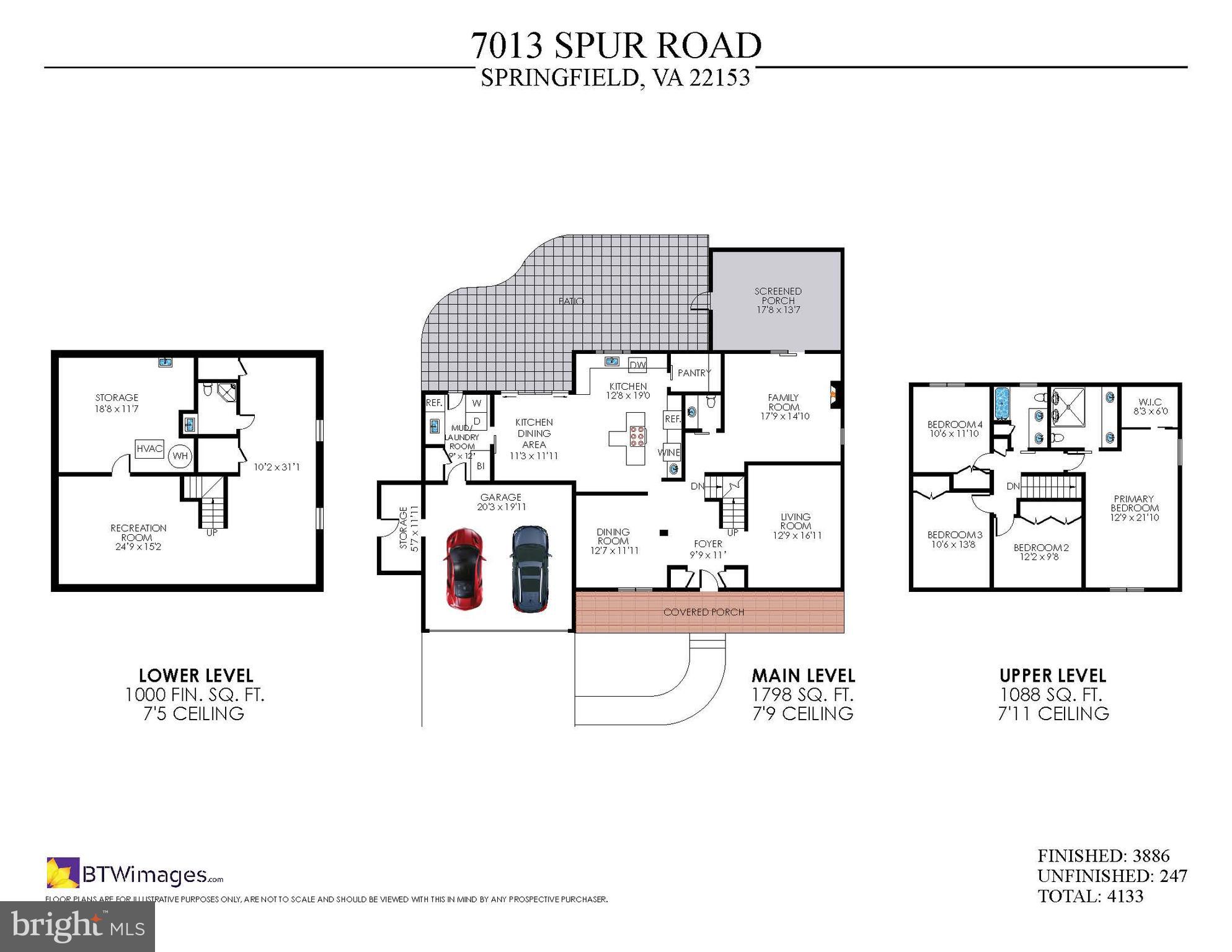 7013 Spur Road Springfield, VA 22153 - Photo 68 of 68 Floor Plan