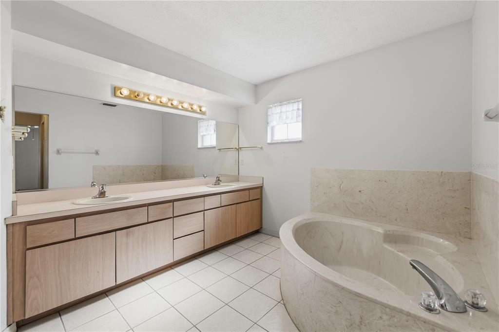 10660 Southwest 73rd Avenue Ocala, FL 34476 - Photo 18 of 37 a spacious bathroom with a bathtub sink and mirror