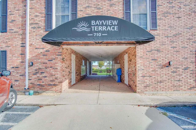 a view of entrance gate of building