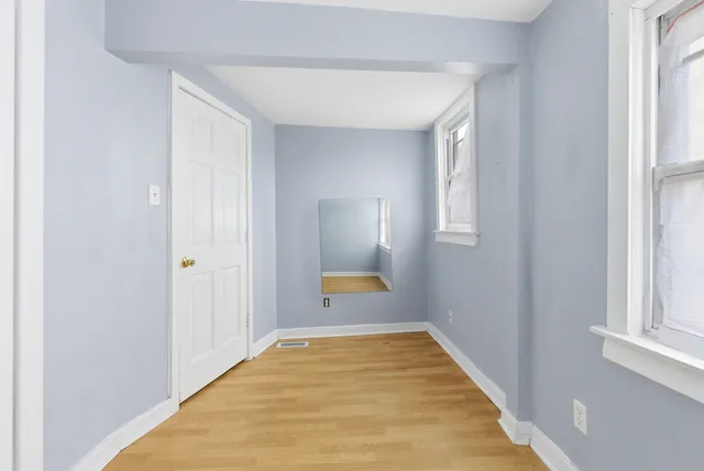 a view of hallway with window