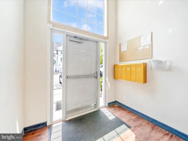 a view of an front door