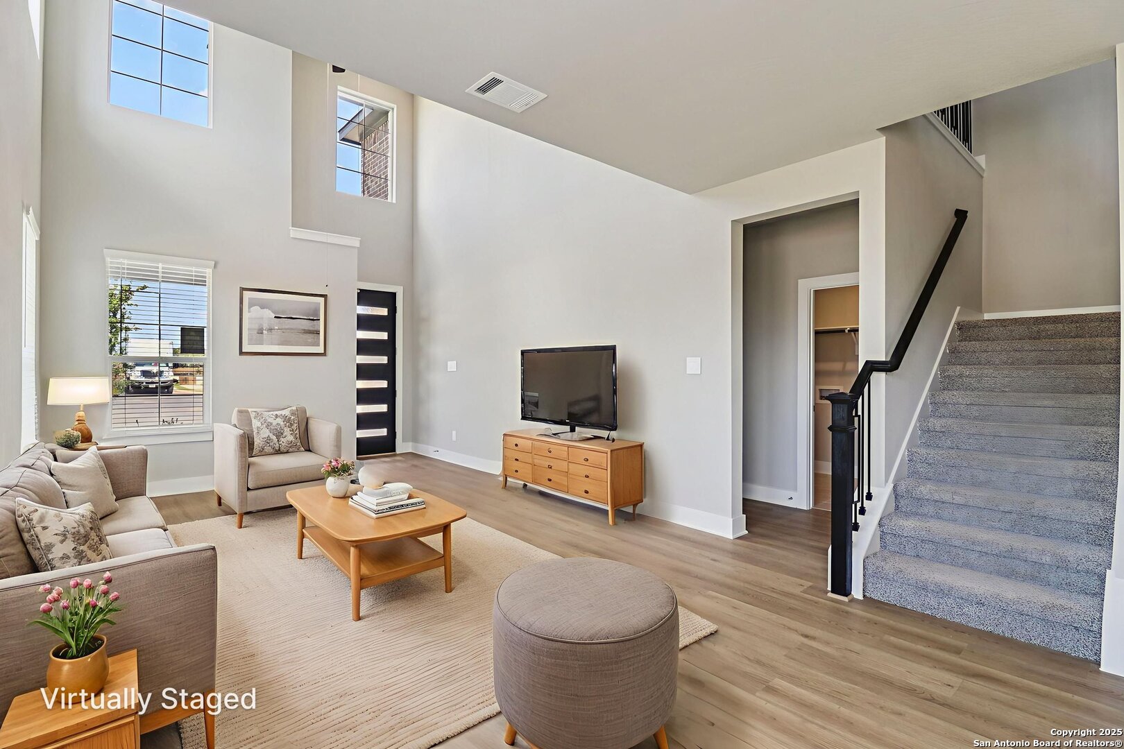 12602 Winding Butte Schertz, TX 78154 - Photo 8 of 46 a living room with furniture and wooden floor