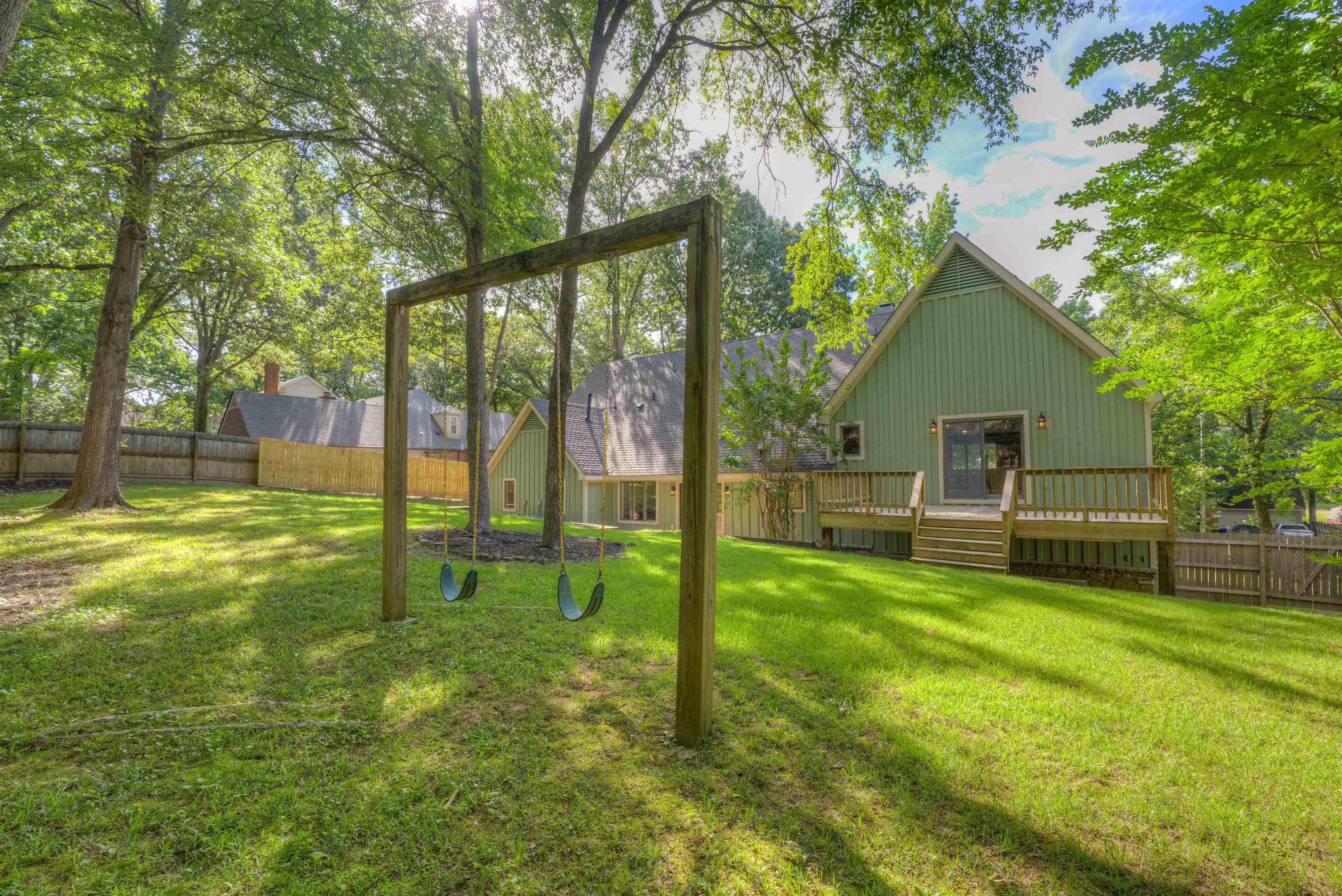 133 South Walnut Bend Road Memphis, TN 38018 - Photo 39 of 39 a view of a backyard with a garden and trees