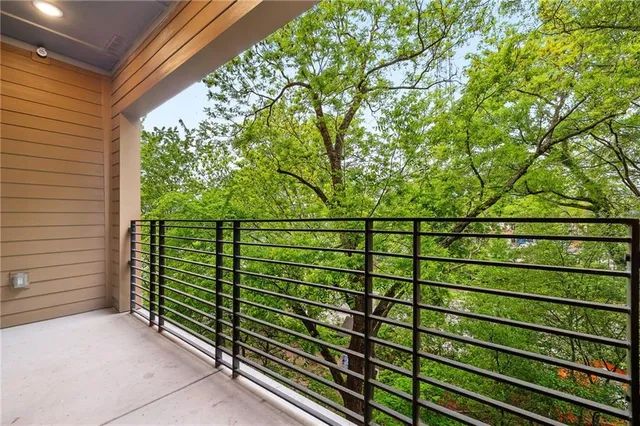 a view of a wooden fence