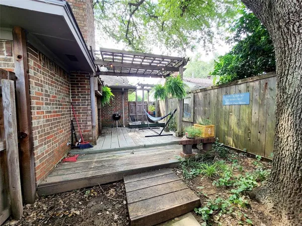 a view of outdoor sitting area with furniture